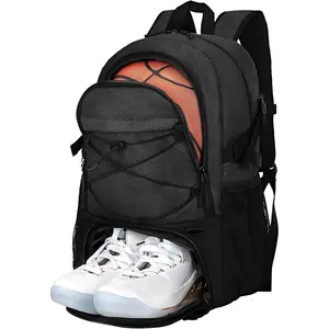 Basketball Backpack with Ball Compartment – Large Basketball Bag with Shoes compartment Sports Equipment Bag for Soccer Ball,Volleyball,Gym,Outdoor,Travel