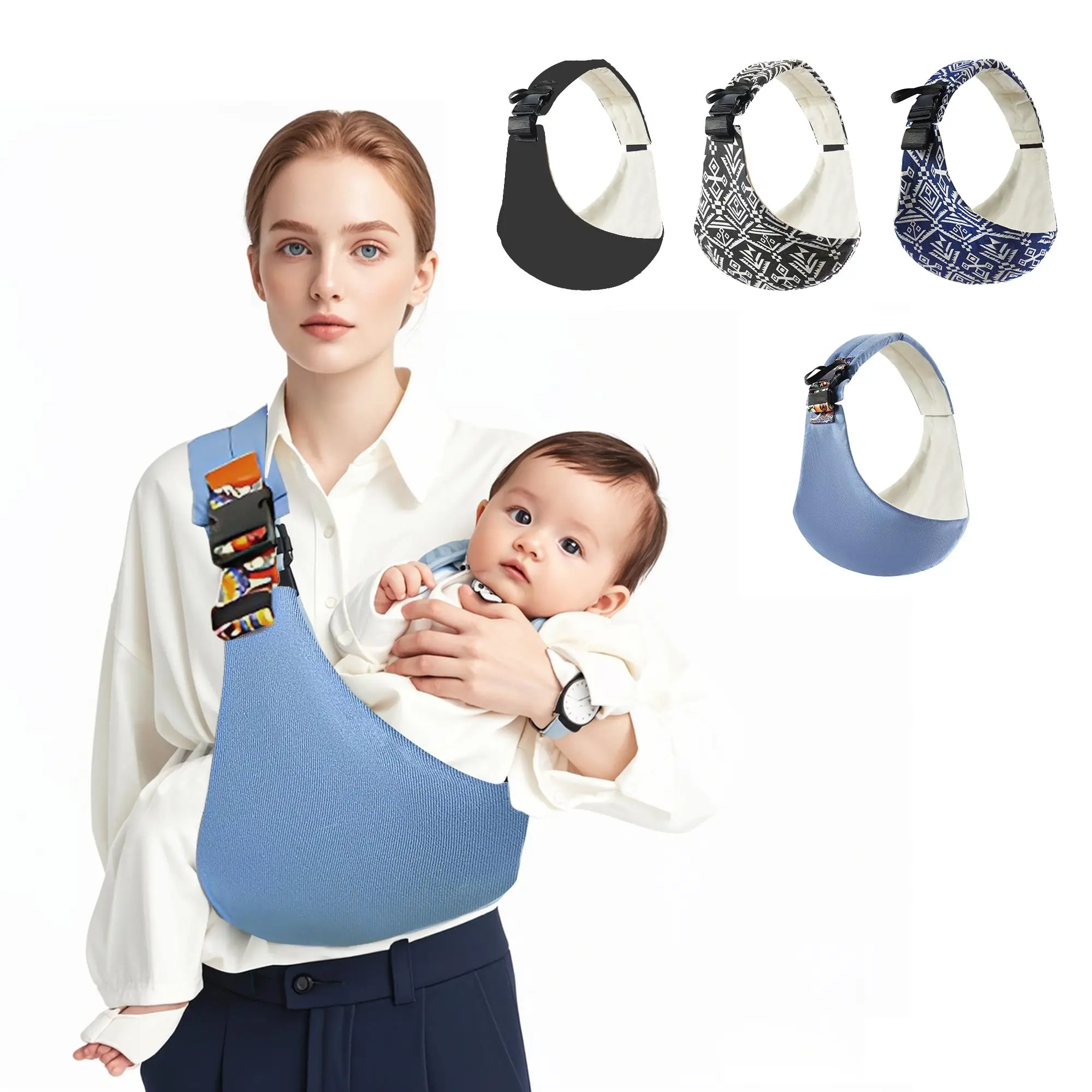 Baby carrier, a convenient and safe baby carrier for toddlers with detachable shoulder straps, a great helper for moms.