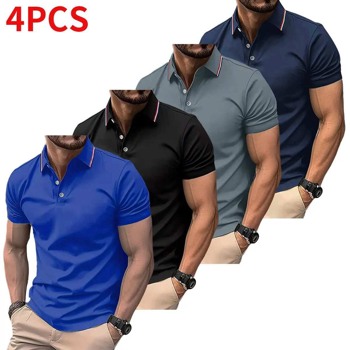 Blue + Black + Gray + Dark Blue