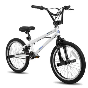 Hiland 20 Inch Kids BMX Bike for Boys Girls Ages 7-13, 360 Degree Rotor Freestyle, 4 Pegs Single Speed Kid Bicycle, Multiple Colors Options