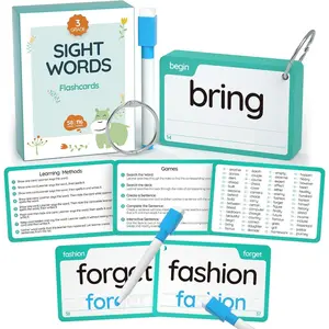 High Frequency Sight Words Flash Cards 2nd, 3rd Grade (Third-Grade) for 7,8.9 Years Age Kids Boys, Girls, Homeschool Learn to Read, Write.