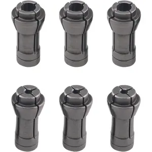 6PCS Die Grinder Collet Grinding Machine Clamping Collet Die Grinder Collet Grinding Machine Clamping Collet Adapter, 3 Pack 3mm, 3 Pack 6mm