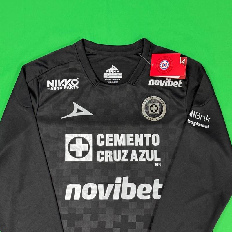 2526 Cruz Azul Third Away Black Long sleeves Soccer Jersey Ligamx