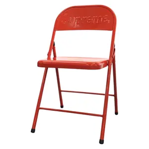 Pre-owned Supreme Iron Small Leather Goods Metal Folding Chair Metal Folding Chair