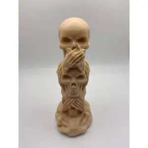 Stacked Skulls Candle