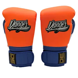Boxing Gloves Danger Mexican Microfiber Orange Blue