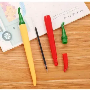Creative Chili-Shaped Neutral Pen, Student Stationery Ink Pen, Office Signature Pen, Unique Vegetable Design Writing Tool