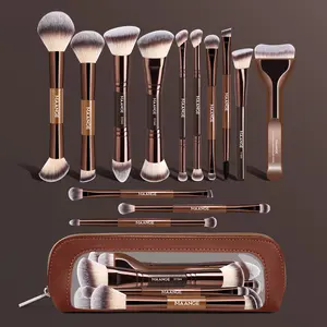 MAANGE 13pcs Makeup Brush Set with Cosmetic Bag, Foundation Brush Loose Powder Brush Blush Brush Contour Brush Concealer Brush Eyeshadow Brush Eyebrow Brush, Essential Beauty Tools Kit, Perfect for Daily Use and Travel, Cosmetics, Makeup Brushes Kits