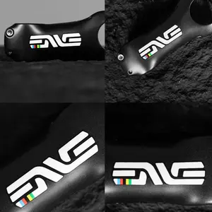 2PCS/SET Exclusive Cycling ENVE Brand Sticker, Professional Cycling Style Personalized Body Decal, Suitable for Sedans, Motorcycles, Bicycle Frames, Laptops, Skateboards, Helmets, Creative Black & White Scratch Cover Sticker