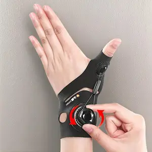 Rotating Thumb Wrist Brace, 1 Count Adjustable Nylon Thumb Wrist Brace with Hook & Loop Closure, Breathable Thumb Wrist Brace for Sports & Daily Use