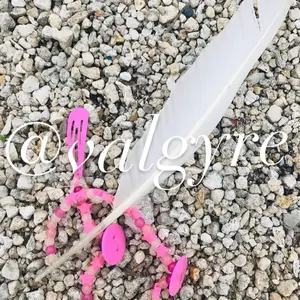 Feather hair clip