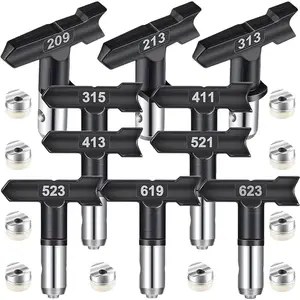 10 Pieces Airless Spray Nozzle Set, Mixed Size Spray Tips for Airless Paint Sprayers for Walls, Fences and Decks