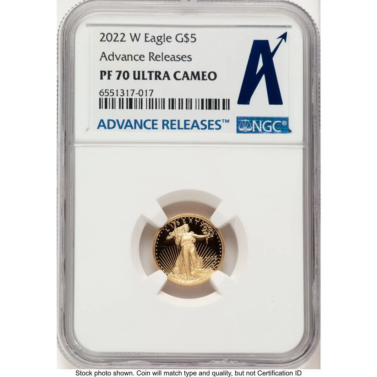 Modern Bullion Coins (2022-W Proof Gold Eagle 1/10 oz AR Standard)