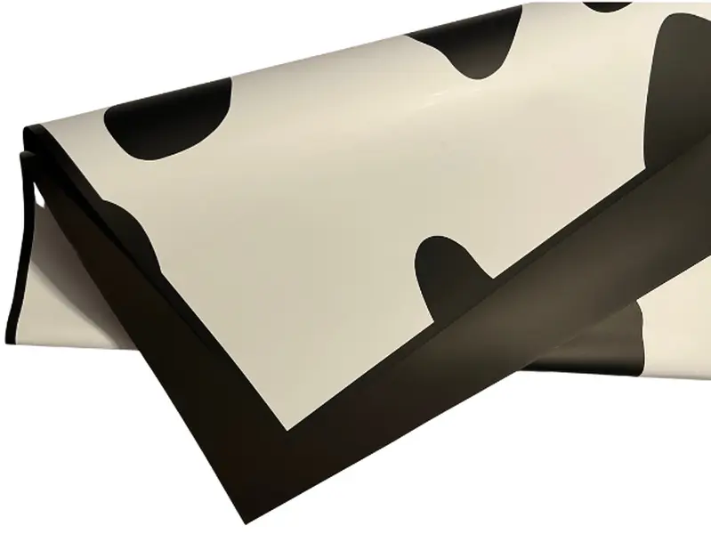 Black Animal Print Bouquet Wrapping Paper