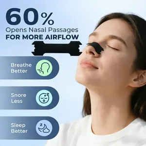 100/200 pcs Anti Snoring Strips & Breathing Nasal Strips Easier Breath Stop Snoring Nose Patch Good Sleeping Patch Sleep Aid Device Health C Enhanced Adhesion Sports Nasal Strips Breathable Comfortable Design Sleep Aid Non-Invasive Anti Snoring Nose