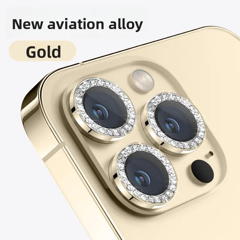 Entronix Camera Lens Protector for Apple iPhone17/16 Plus/Pro Max - Luxury Rhinestone CameraLens Protectors, Smartphone Accessories CoverDustproof