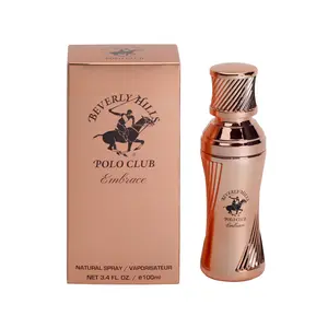 Beverly Hills Polo Club | Embrace for Her Eau de Parfum Spray – 3.4oz / 100ml – Fresh & Floral Feminine Fragrance with Notes of Mandarin, Pink Pepper & Rose – Long-Lasting All-Day Scent | Ideal for Everyday Wear, Special Occasions, or Gifting