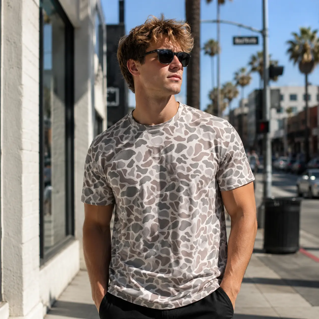 Go To Tee - Classic Deer Camo for Men - Camo Shirt, Ideal For Sports And Everyday Wear, Gift For Men