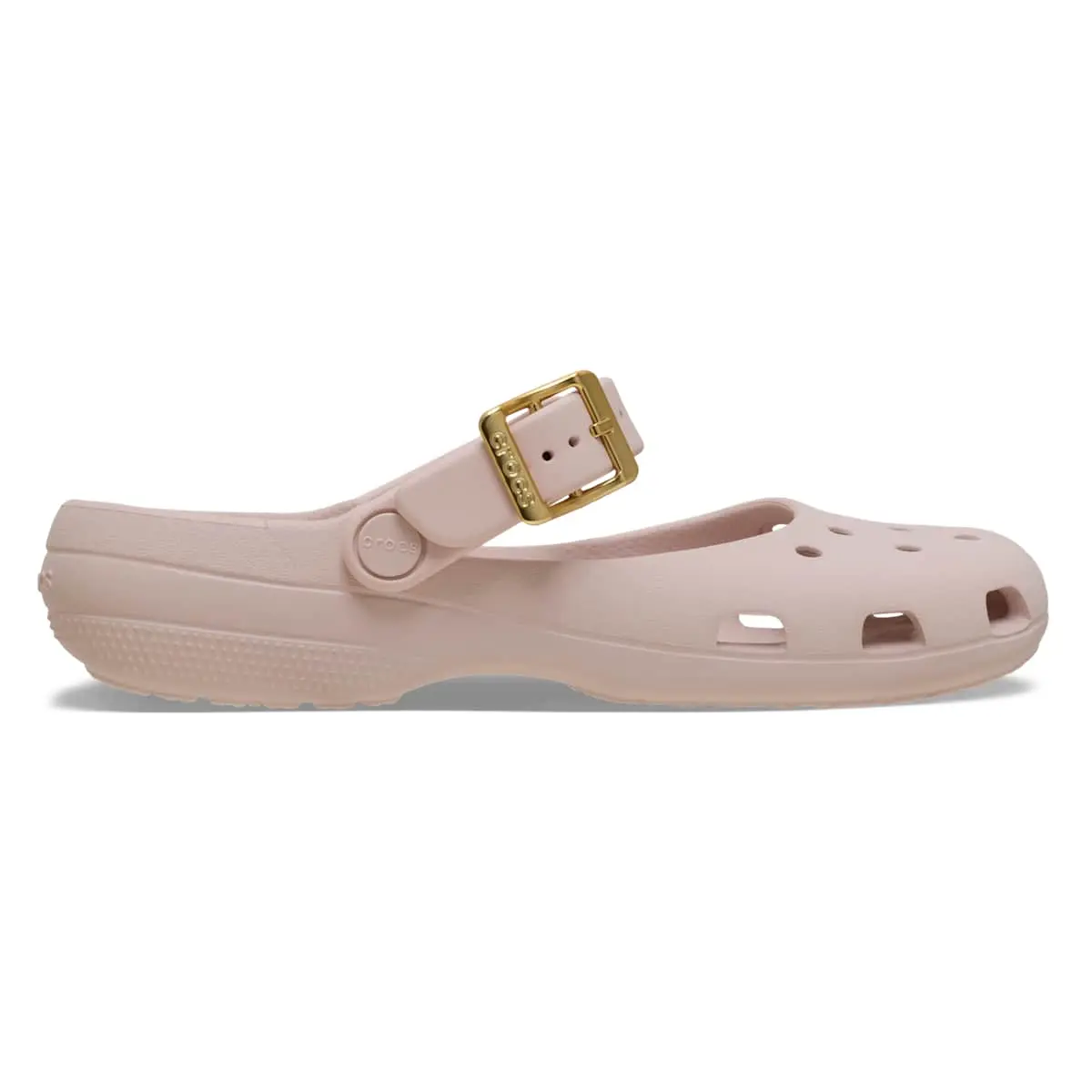 Crocs Women's Classic Ballet Flats with Metallic Buckle