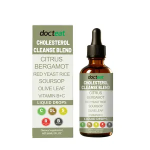 Herbal Energy Drops, Natural Citrus & Bergamot, Maintain Healthy Cholesterol, Mild Formula Without Harsh Chemicals