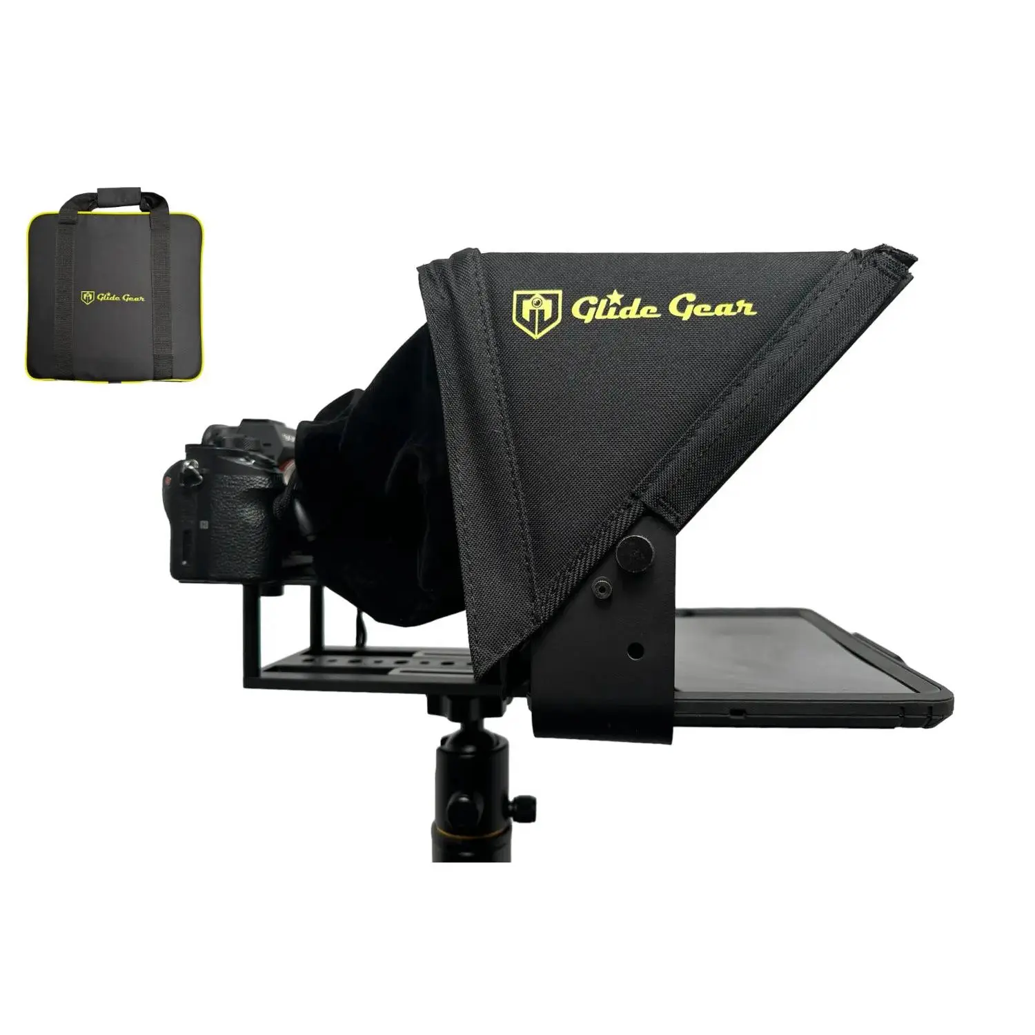 Glide Gear TMP100 Adjustable iPad/ Tablet/ Smartphone/Camera Teleprompter w/ Carry Case