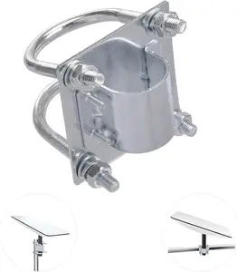Sturdy U Bolt Clamp Bracket Kit for for Starlink Outdoor TV Satellite Dish Lora WiFi Antenna Mast Pole Universal Mounting Set