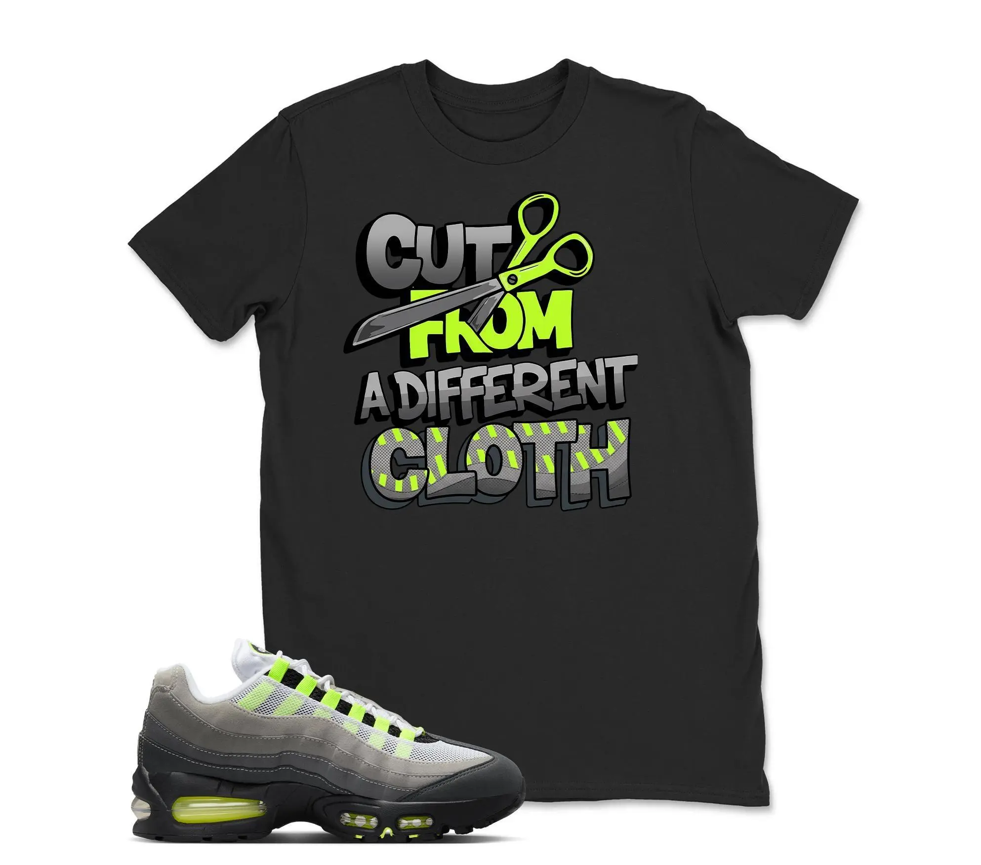 Air Max 95 Big Bubble Neon Yellow Black Cool Grey 2026 OG T Shirt Match CLOTH