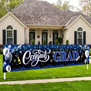 2026 Graduation Decorations, “Congratulations to the Class of 2026” Banners, Courtyard Signs, Banner Decorations, Graduation Party Supplies, Graduation Decorations