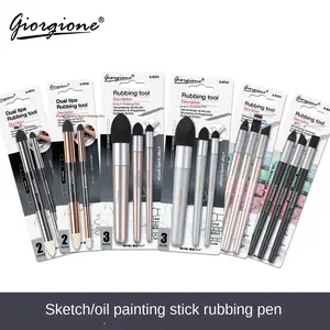 High-Quality Sketch Paper Eraser Set, 3-Piece Dual-Headed Eraser Pencil, Oil Pastel Eraser, Makeup Brush Alternative, New Condition