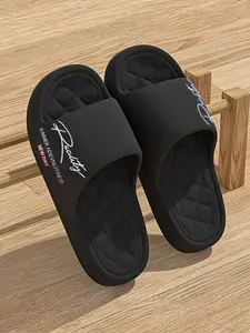 Women's 2026 Spring Summer New Thick Sole Sandals, Soft Bottom Anti-Slip Home Beach Shoes, Fashion Outdoor Street Style, Comfortable Slip-On Slippers, Slide