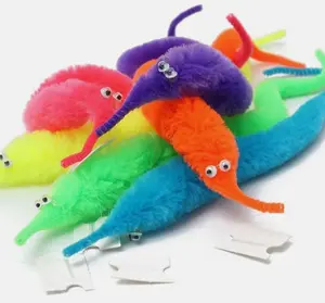 SUPER MAGIC WORMS ~ USA ~ Toy 5 / 10 / 20 / 40 Pcs Twisty Fuzzy Wiggle Favor