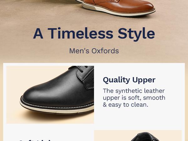 Bruno Marc Men's Wide Fit Casual Dress Sneakers