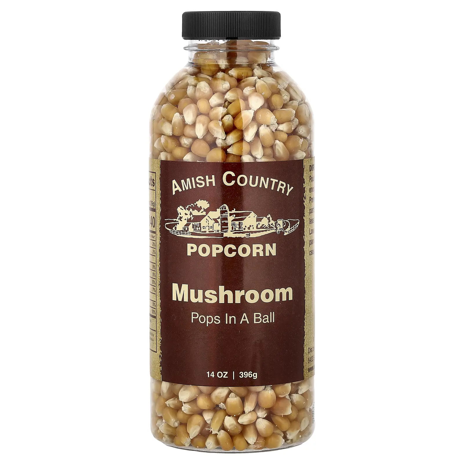 Amish Country Popcorn Mushroom, Pops in a Ball, 14 oz (396 g) Amish Country Popcorn Mushroom, Pops in a Ball, 14 oz (396 g)