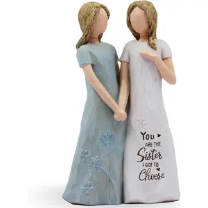 Friend Gifts for Women - Friendship Gifts, Gift for Friends - You're The Sister I Got to Choose - Sister, Friend Birthday Gift, Sister Gift - Hand-Painted Figure Figurines, Decor