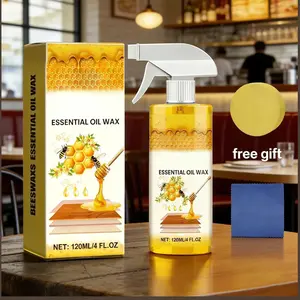 Beeswax Wood Polish Spray 120ml | Natural Shine & Protection for Furniture, Floors, Cabinets – Non-Greasy, Anti-Dust Finish