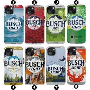 Busch Light Beers Phone Case, Trendy Protective Cover for iPhone X, 11, 12, 13, 14, 15 & more –  SS Galaxy S21 to S25 Ultra, Plus with Suction