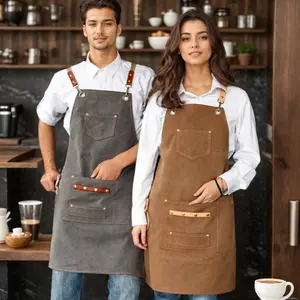 Waterproof Chef Apron for Women & Men, Large Pocket Design Ideal for Cooking BBQ Grill, Durable Protection for Kitchen Use