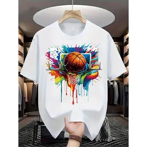 Graphic Tee Men'S Stylish Print T-Shirt