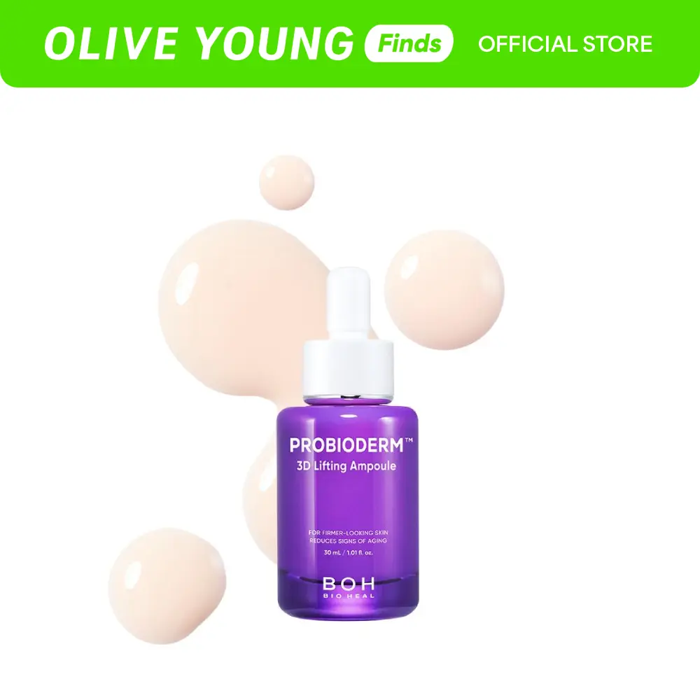[BIOHEAL BOH] Probioderm 3D Lifting Ampoule 1.01 fl oz (30 ml) | Advanced Elasticity Serum for Sculpted, Firm Skin | Powerful 3D Lifting Formula with Probiotics & Peptides for Daily Skincare
