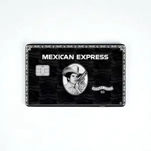 Mexican Express Banco Black Credit Card Sticker Debit Skin Decal Cover Waterproof Vinyl Easy To Apply