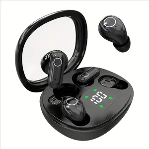 [2 Pairs] 2026 New Bluetooth 5.4 Wireless Earbuds, Noise Cancelling Invisible Sleep Headphones with Digital Display, Mini Waterproof Gaming Headset for Running, Sport & Work, All-Day Comfort Earphones