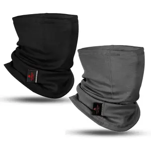 FR Face Mask For Men CATHRC2 Flame Resistant Neck Gaiter Covering 100% Cotton Arc Flash Welding Shield Protector 12CAL