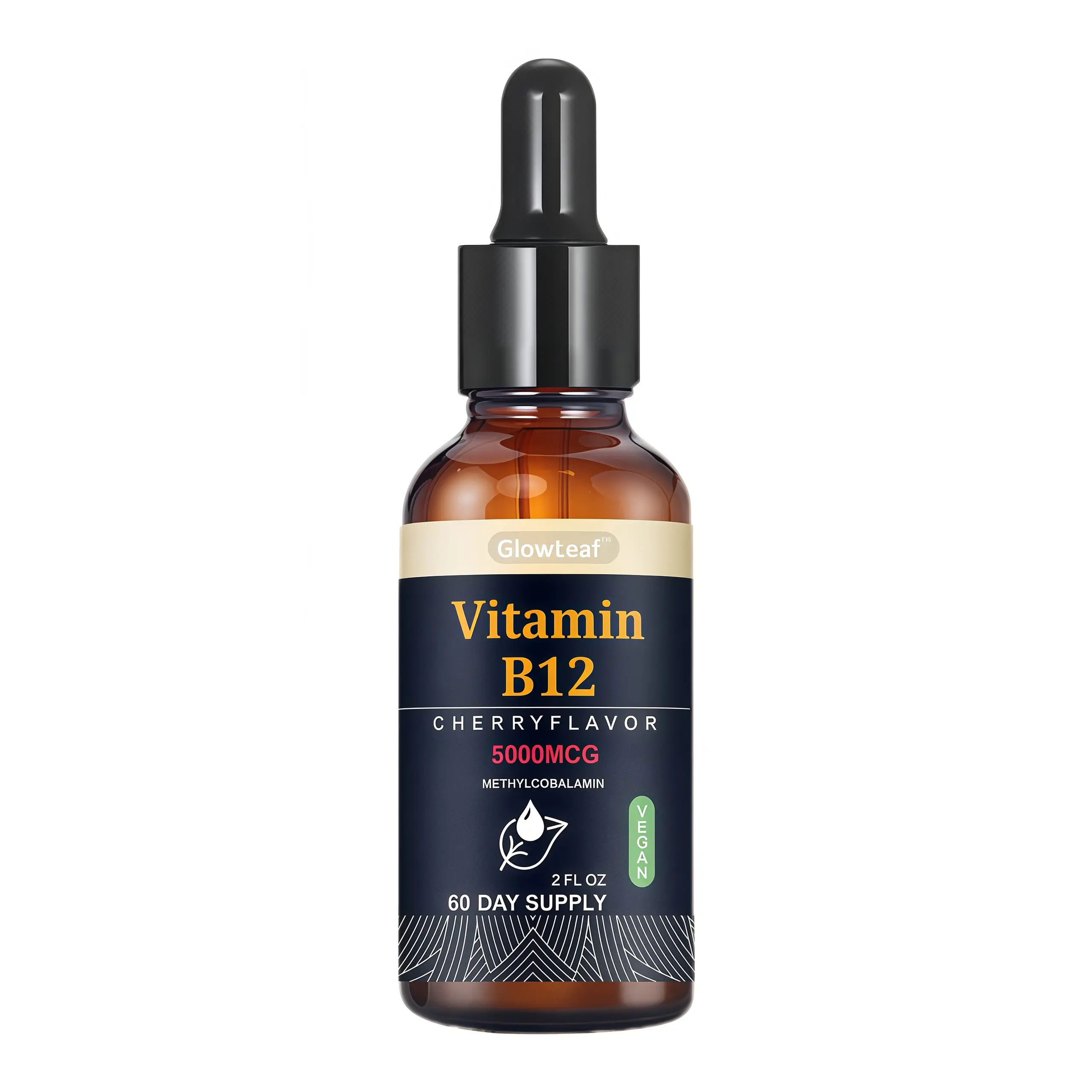 Methylcobalamin Vitamin B12 Liquid Drops - Cherry Flavor, 60ml, for Adults in the US