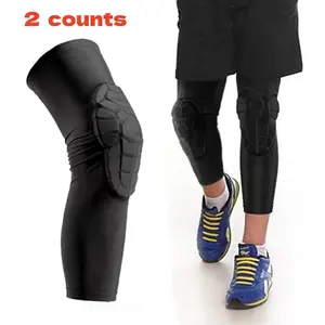 Teenage Sports Honeycomb Compression Knee Pads, Basketball Baseball Football Volleyball Wrestling Cycling Knee Protection Gear, Protective Sleeve