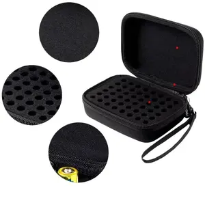 Hard Battery Organizer Storage Box Carrying Case Bag - Hold 48 Batteries AAA [ Case only, Not Include Batteries ]