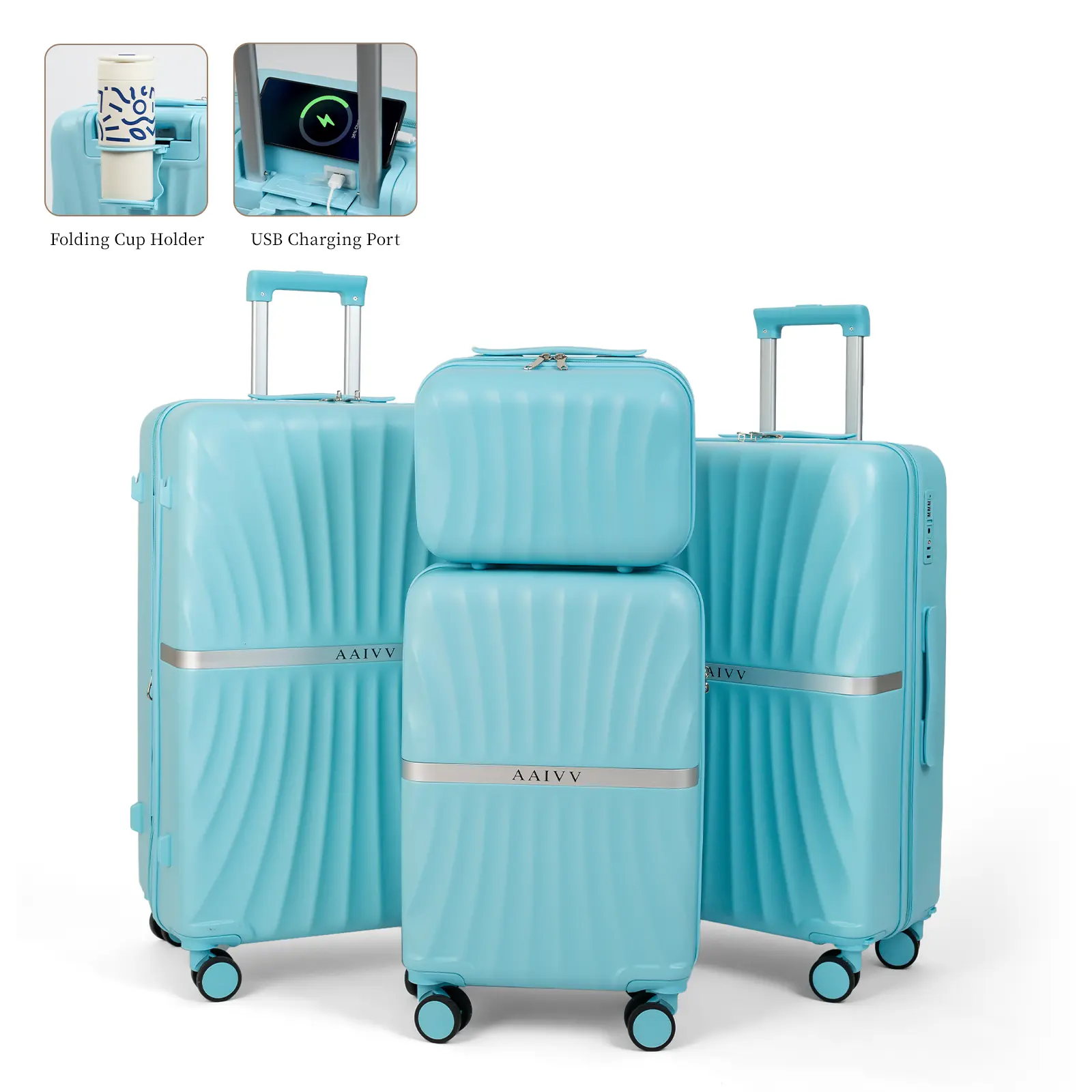 4PCS Sky Blue Style A