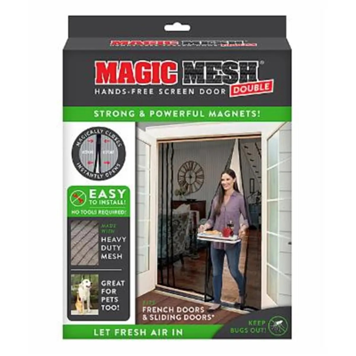 Allstar Marketing Group Magic Mesh Double Screen Door