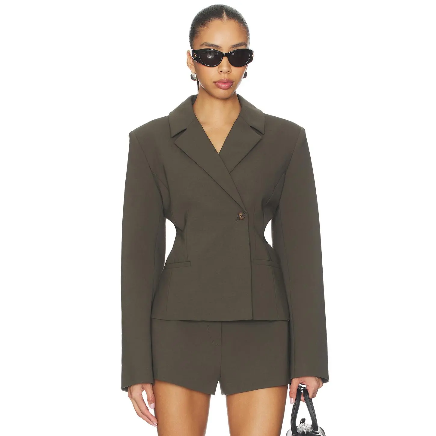 EAVES Ragni Blazer in Olive Smoke