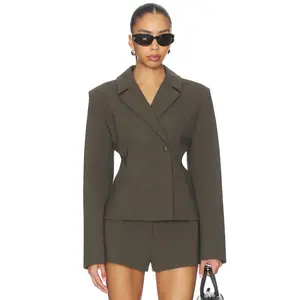 EAVES Ragni Blazer in Olive Smoke