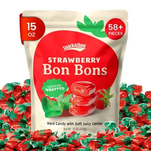 Snackathon Strawberry Bon Bons Hard Candy